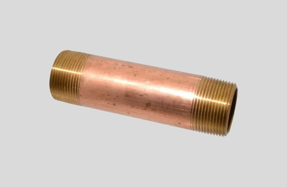 red brass pipe nipple